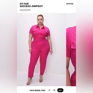 Good American Pink Jumpsuit 2XL